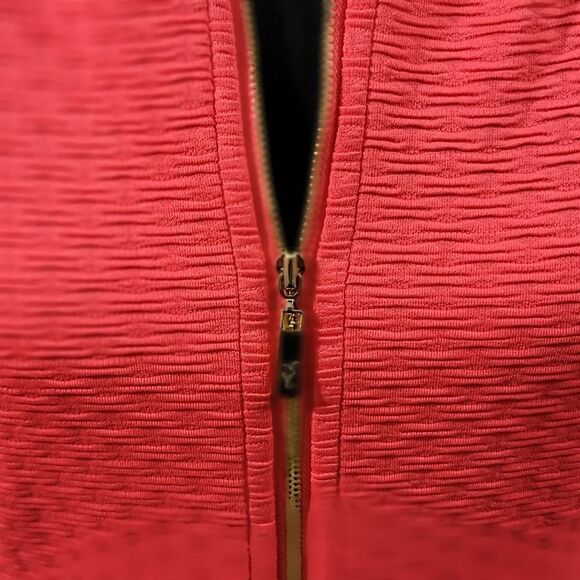 Jessica Simpson Orange Cutout Textured Dress Size 14. #164 - Picture 2 of 10